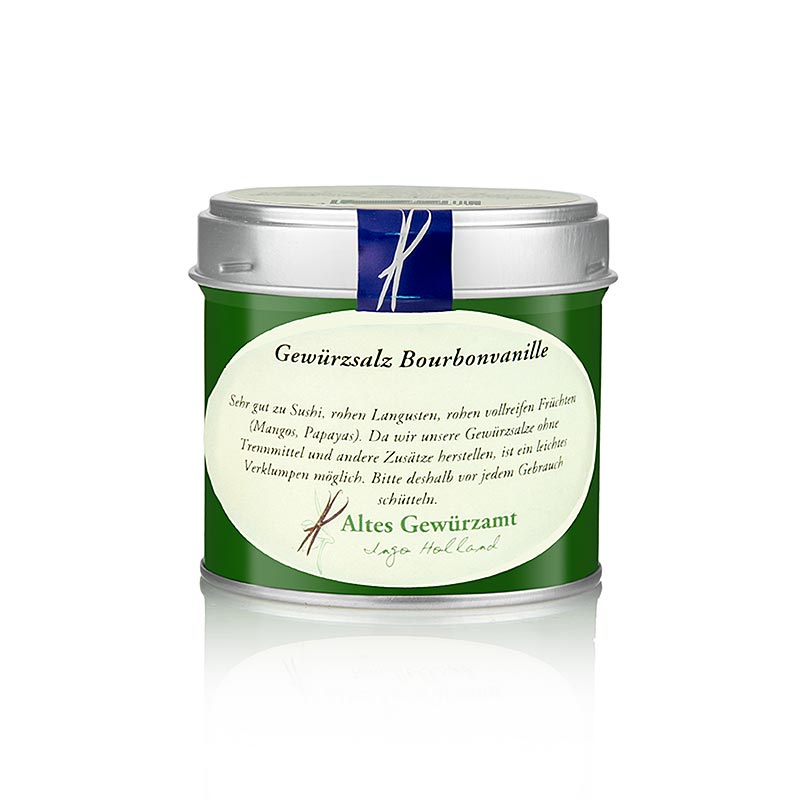 Gewürzsalz mit Bourbon Vanille, Altes Gewürzamt, Ingo Holland - 180 g - Glas Gewürzsalz mit Bourbon Vanille, Altes Gewürzamt, Ingo Holland - 180 g - Glas