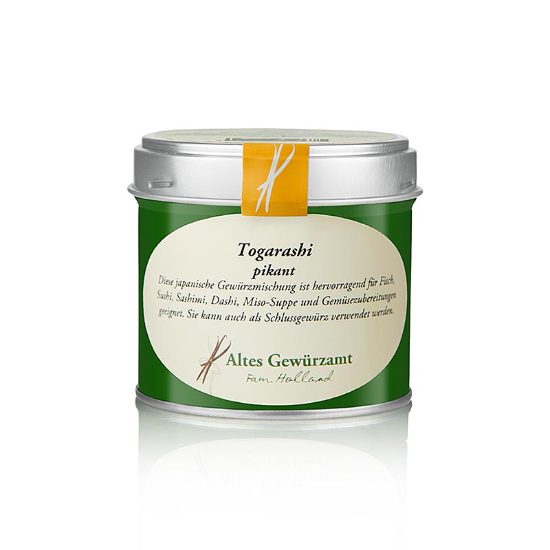 Togarashi (Japanische Mischung), Gewürzmischung, Altes Gewürzamt, Ingo Holland - 60 g - Dose Togarashi (Japanische Mischung), Gewürzmischung, Altes Gewürzamt, Ingo Holland - 60 g - Dose