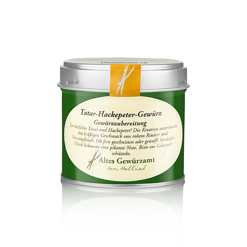 Tatar Hackpeter Gewürz, Altes Gewürzamt, Ingo Holland - 70 g - Dose Tatar Hackpeter Gewürz, Altes Gewürzamt, Ingo Holland - 70 g - Dose