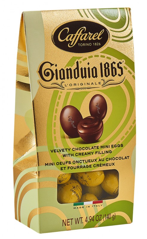 Gianduia Spring Ballotin, Haselnuss-Nougat-Pralinen, Geschenkpackung, Caffarel - 140 g - Packung