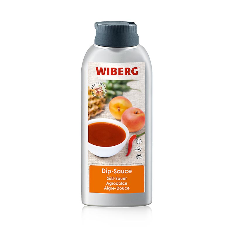 Sauce dip WIBERG aigre-douce, abricot fruite avec note pimentee - 695 ml - Bouteille PE Sauce dip WIBERG aigre-douce, abricot fruite avec note pimentee - 695 ml - Bouteille PE