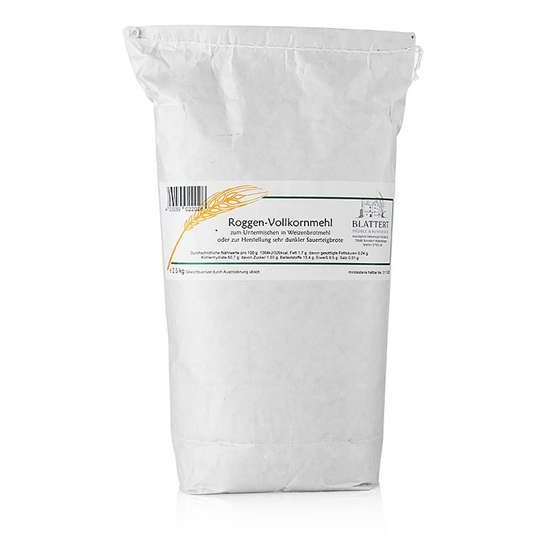 Rye wholemeal flour, leaves mill - 2.5 kg - bag