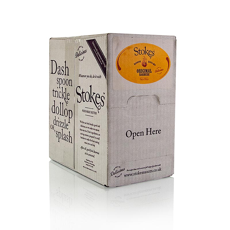 Stokes BBQ Sauce Original, rauchig & süß, Portionsbeutel - 1,92 l, 60 x 25ml - Karton Stokes BBQ Sauce Original, rauchig & süß, Portionsbeutel - 1,92 l, 60 x 25ml - Karton