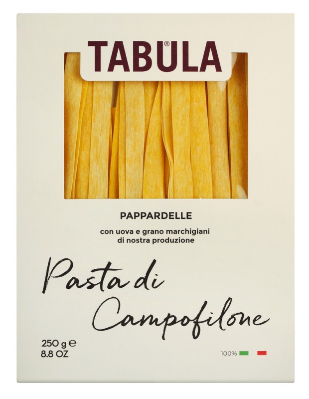 Tabula - Pappardelle, nouilles aux oeufs, La Campofilone - 250 g - Pack