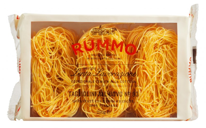 Tagliolini all`uovo, Eierteigware, Rummo - 250 g - Packung
