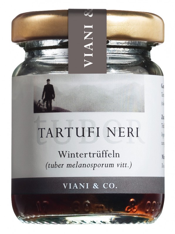 Tartufi neri interi, Ganze Wintertrüffeln, tuber melanosporum - 25 g - Glas