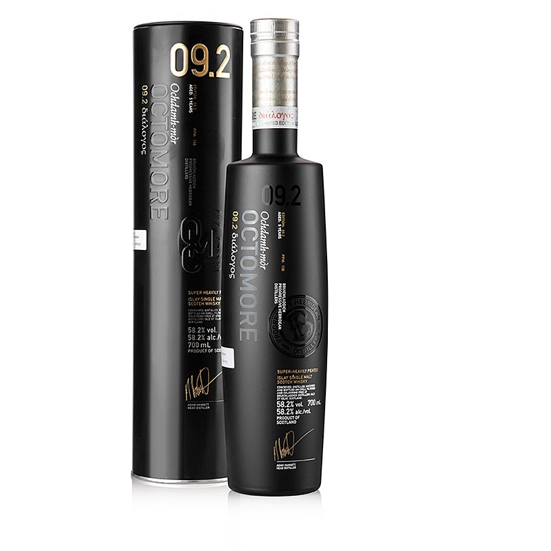 Single Malt Whisky Bruichladdich Octomore 09.2., 58,2% vol., Islay - 700 ml - Flasche Single Malt Whisky Bruichladdich Octomore 09.2., 58,2% vol., Islay - 700 ml - Flasche
