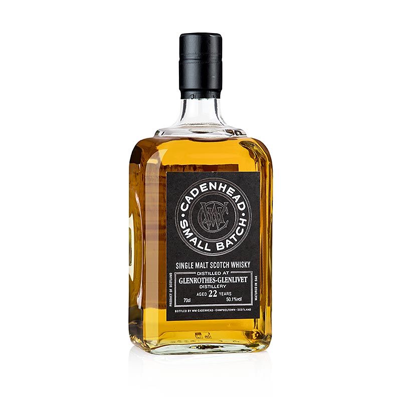 Single Malt Whisky Glenrothes 1996 Cadenhead, 22 Jahre, 50,1% vol., Speyside - 700 ml - Flasche Single Malt Whisky Glenrothes 1996 Cadenhead, 22 Jahre, 50,1% vol., Speyside - 700 ml - Flasche