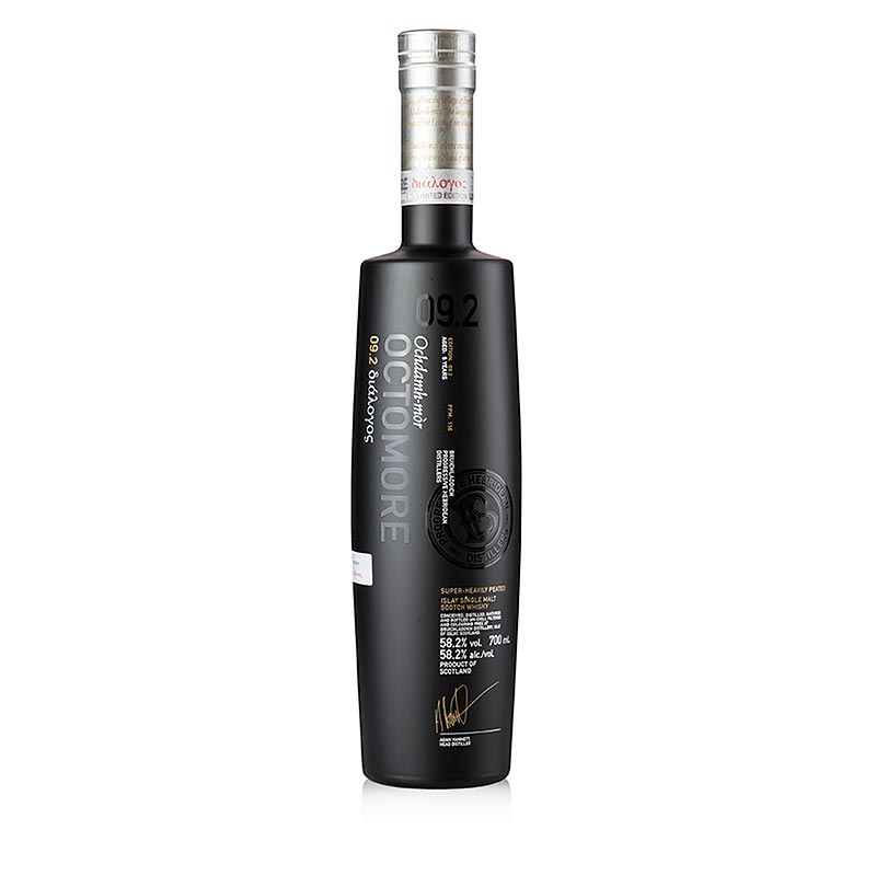 Single Malt Whisky Bruichladdich Octomore 09.2., 58,2% vol., Islay - 700 ml - Flasche Single Malt Whisky Bruichladdich Octomore 09.2., 58,2% vol., Islay - 700 ml - Flasche