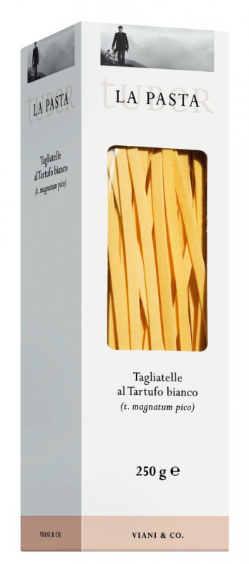 Tagliatelle al tartufo bianco, Eierbandnudeln mit weißem Trüffel Magnatum Pico - 250 g - Packung