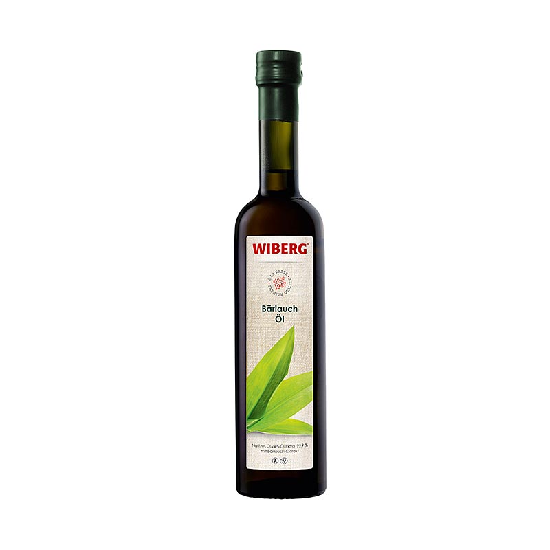 Wiberg Bärlauchöl, kaltgepresst, Natives Olivenöl Extra mit Bärlauchextrakt - 500 ml - Flasche