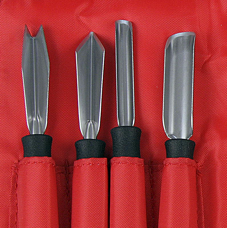 Schnitzmesserset Professional 8-tlg., Edelstahl, von Triangel - Set - Karton