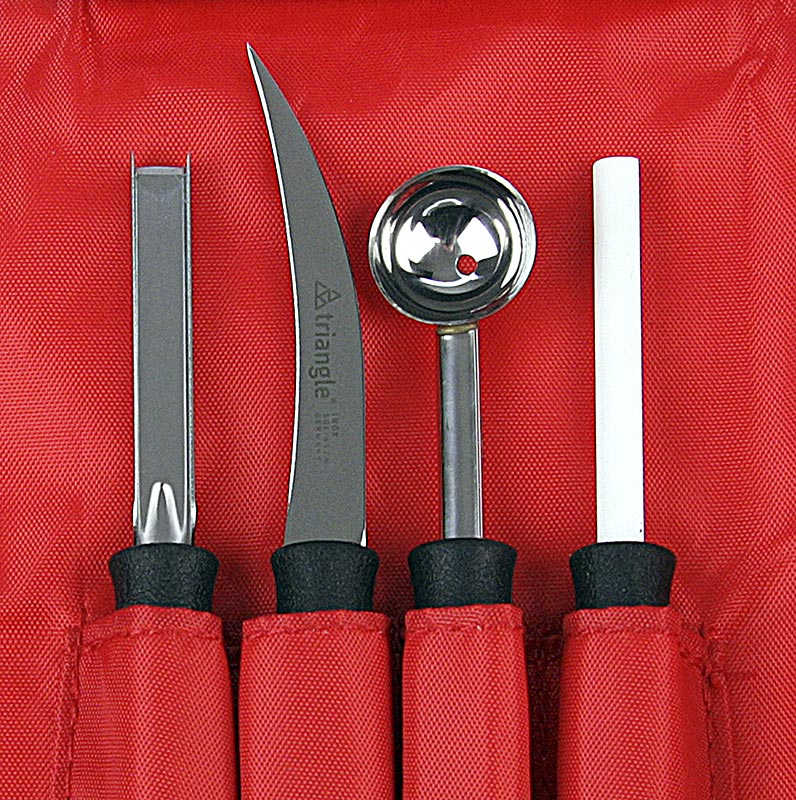 Schnitzmesserset Professional 8-tlg., Edelstahl, von Triangel - Set - Karton