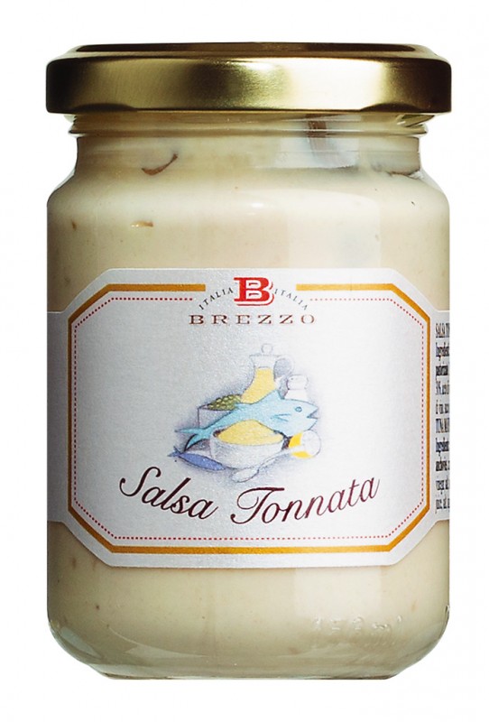 Salsa Tonnata, Thunfischmayonnaise, Apicoltura Brezzo - 125 g - Glas