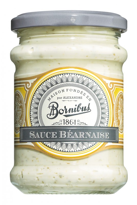Sauce Bearnaise, Sauce Bearnaise, Bornibus - 220 g - Glas