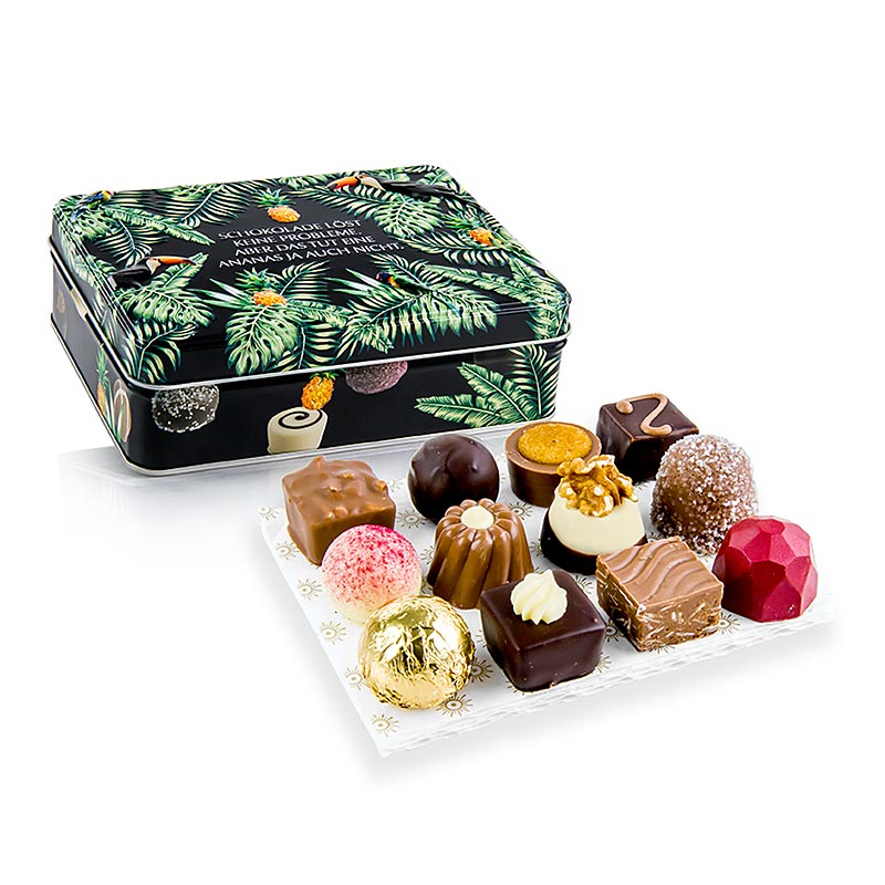 Pralinen & Trüffel Mischung Schokolade löst keine Probleme Präsentdose, Rabbel - 150 g - Dose Pralinen & Trüffel Mischung Schokolade löst keine Probleme Präsentdose, Rabbel - 150 g - Dose