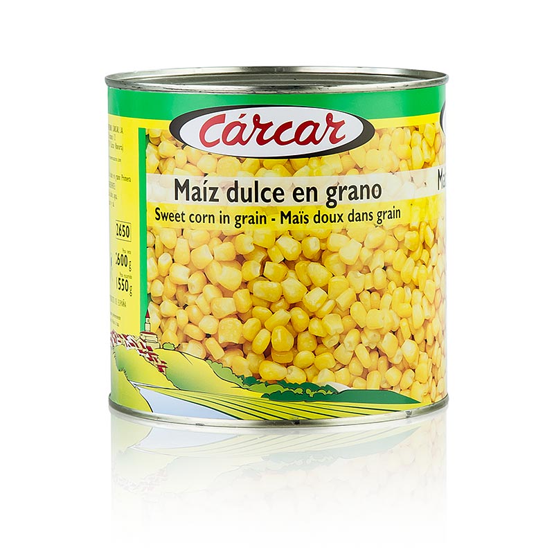 Maïskorrels, suikermaïs in pekel - 2,6 kg - Kan