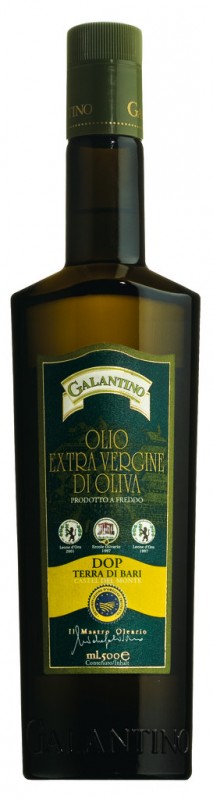 Natives Olivenöl extra Terra di Bari DOP, Olio extra vergine Terra di Bari DOP, Galantino - 500 ml - Flasche Natives Olivenöl extra Terra di Bari DOP, Olio extra vergine Terra di Bari DOP, Galantino - 500 ml - Flasche