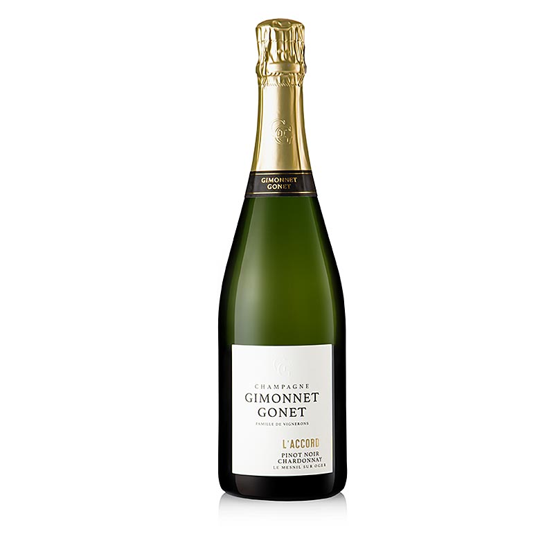 Champagne Gimonnet Gonet l`Accord tradition, brut, 12% vol. - 750 ml - flaske