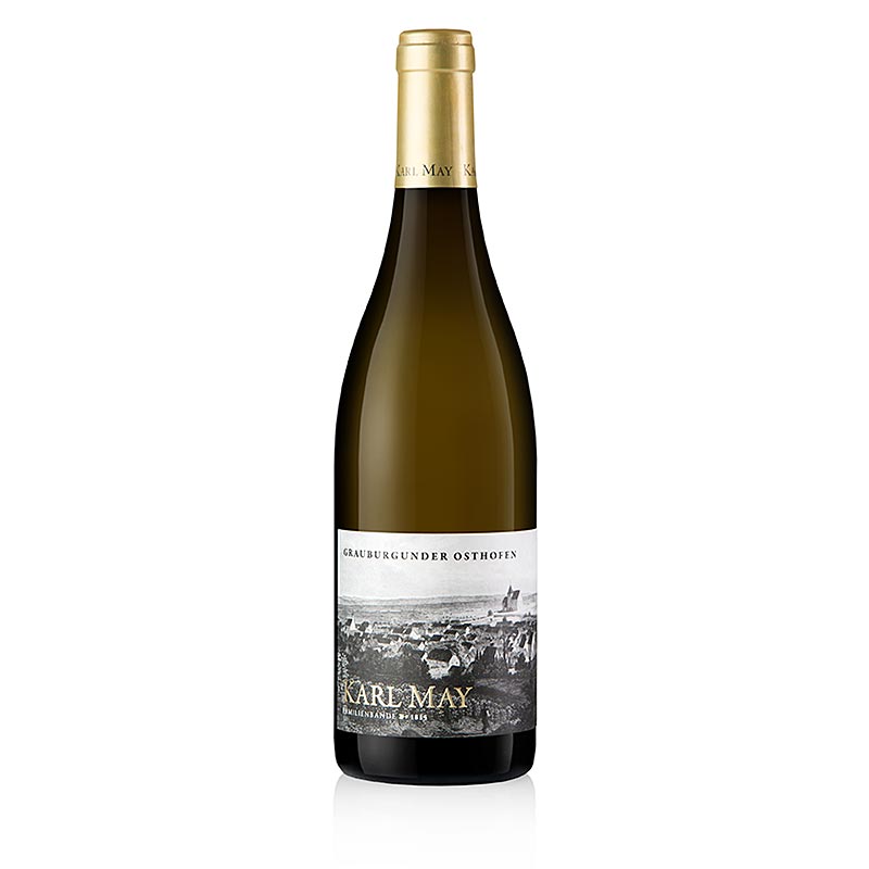 2019er Osthofener Grauburgunder, trocken, 13,5% vol., Karl May, BIO - 750 ml - Flasche 2019er Osthofener Grauburgunder, trocken, 13,5% vol., Karl May, BIO - 750 ml - Flasche
