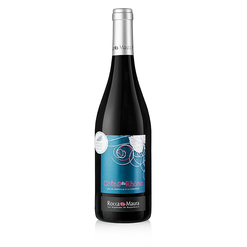 Roquemaure 2019 Cotes du Rhone Rocca Maura trocken Rotwein Frankreich 0,75 l - 750 ml - Flasche Roquemaure 2019 Cotes du Rhone Rocca Maura trocken Rotwein Frankreich 0,75 l - 750 ml - Flasche