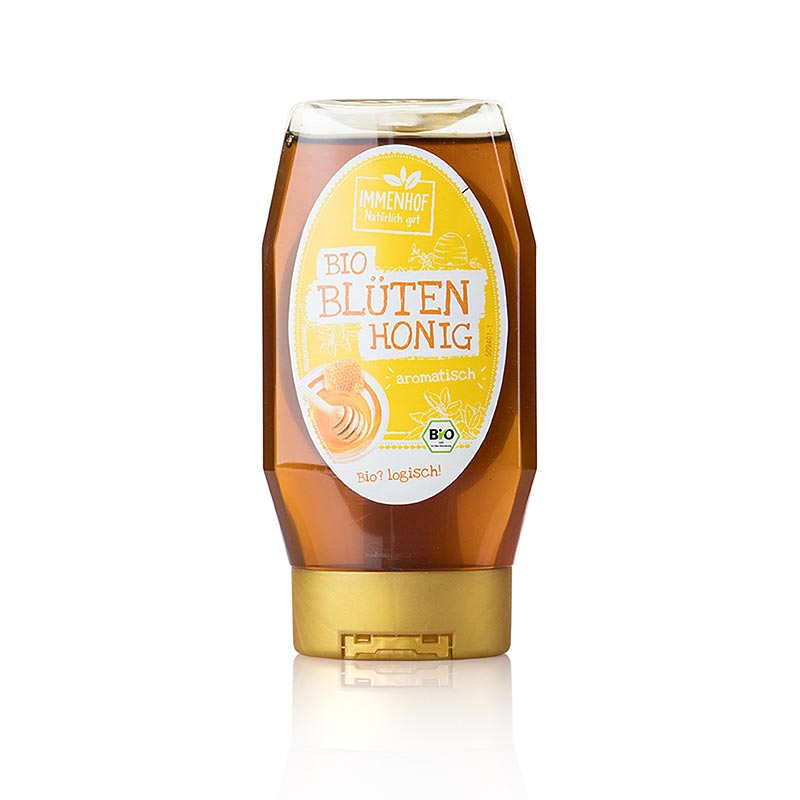 Breitsamer Immenhof Blütenhonig, Squeezeflasche, BIO - 350 g - Pe-flasche