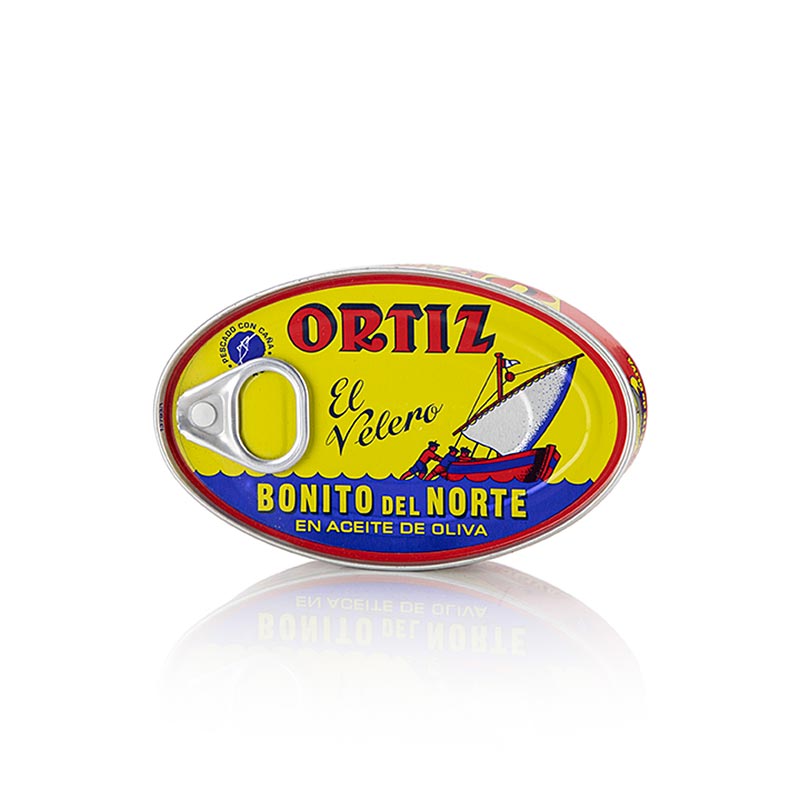 Weißer Thunfisch Bonito del Norte in Olivenöl, Ortiz - 112 g - Dose Weißer Thunfisch Bonito del Norte in Olivenöl, Ortiz - 112 g - Dose