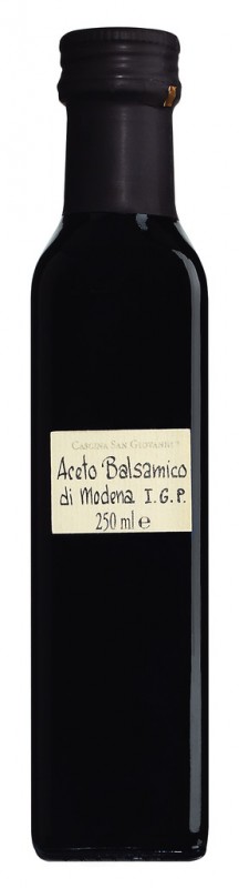 Aceto balsamico di Modena IGP, balsamic vinegar from Modena, Cascina San Giovanni - 250 ml - bottle