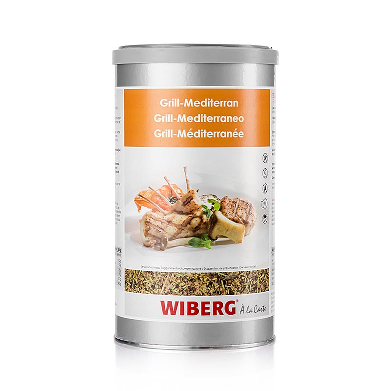 Wiberg Spice Salt Grill Méditerranéen - 540 grammes - Boîte à arômes