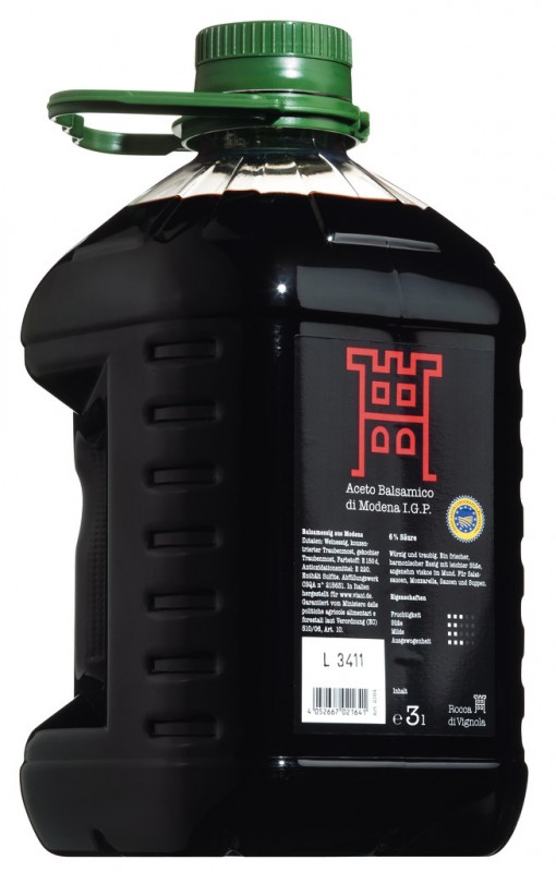Aceto Balsamico di Modena IGP - Basic 1.0, rot, Balsamessig, jung, Kanister, Rocca di Vignola - 3.000 ml - Kanister Aceto Balsamico di Modena IGP - Basic 1.0, rot, Balsamessig, jung, Kanister, Rocca di Vignola - 3.000 ml - Kanister
