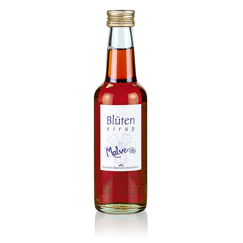 Sirop de fleurs fleur de mauve, 1:10, BIO - 250 ml - bouteille