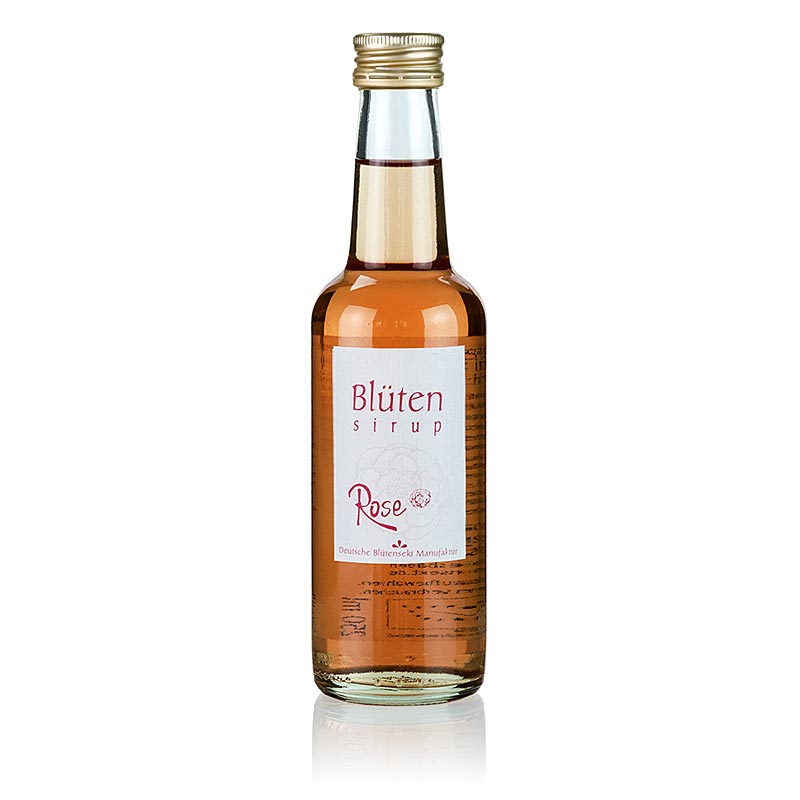 Flower syrup rose blossom, 1:10, BIO - 250 ml - bottle