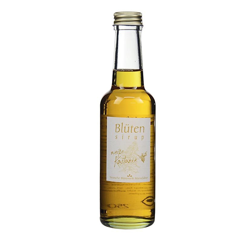 Blütensirup weiße Kastanienblüte, 1:10, BIO - 250 ml - Flasche