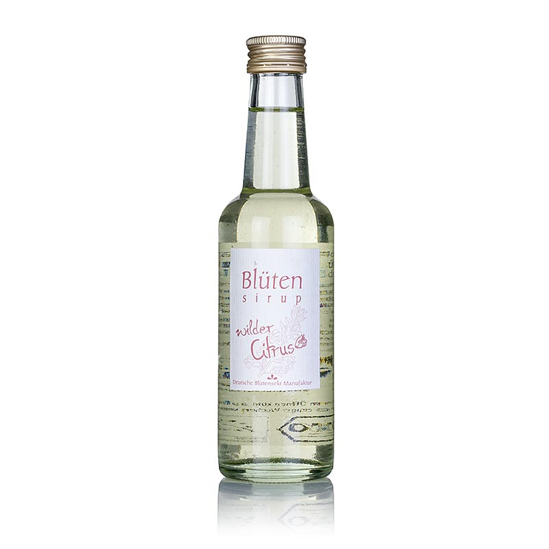 Wild citrus blossom syrup, 1:10, BIO - 250 ml - bottle