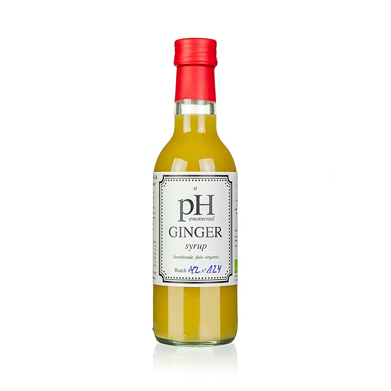 pHenomenal Ginger Syrup (Ingwer Sirup), vegan, BIO - 250 ml - Flasche