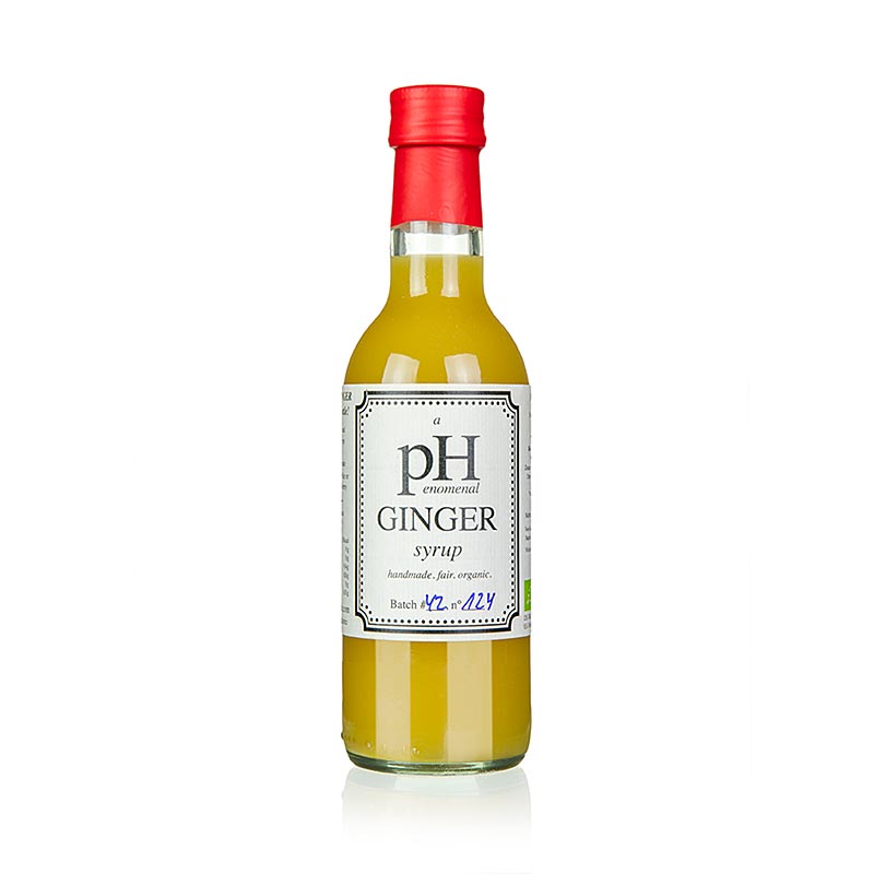 pHenomenal ingefærsirup (ingefærsirup), vegansk, BIO - 250 ml - flaske