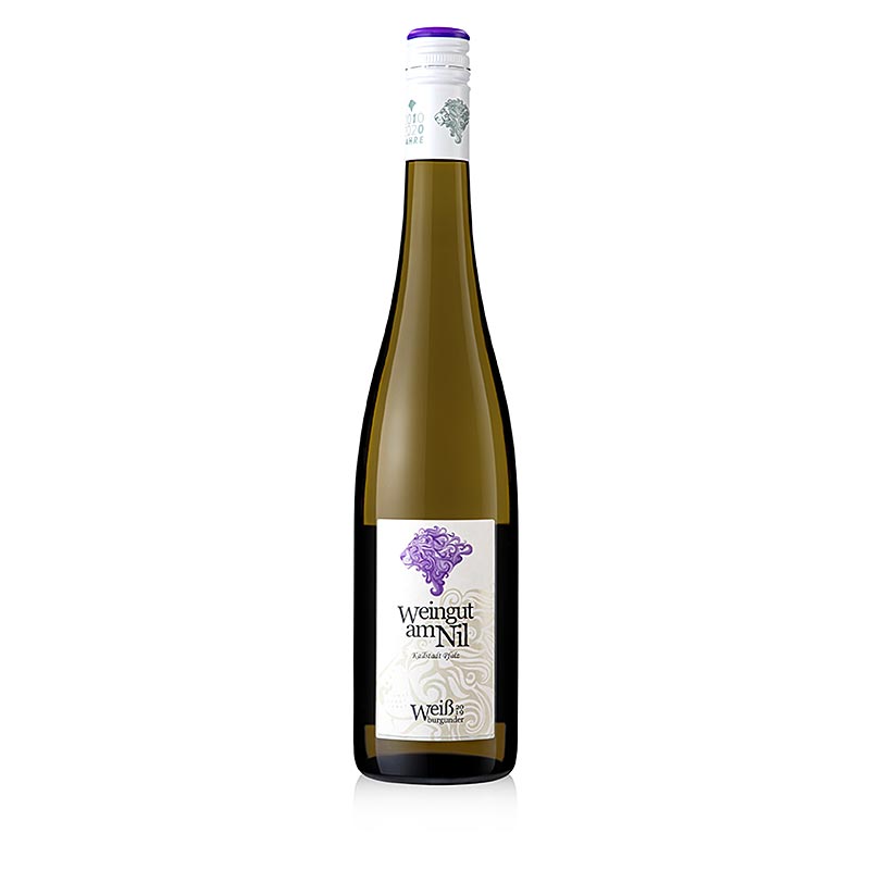 2019er Weißburgunder, trocken, 12%, Weingut am Nil - 750 ml - Flasche 2019er Weißburgunder, trocken, 12%, Weingut am Nil - 750 ml - Flasche