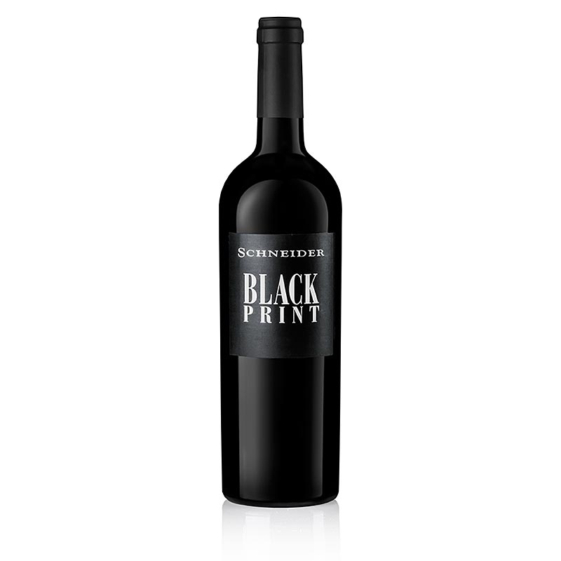 2018er Black Print, Cuvee, 14% vol., Markus Schneider - 750 ml - Flasche 2018er Black Print, Cuvee, 14% vol., Markus Schneider - 750 ml - Flasche