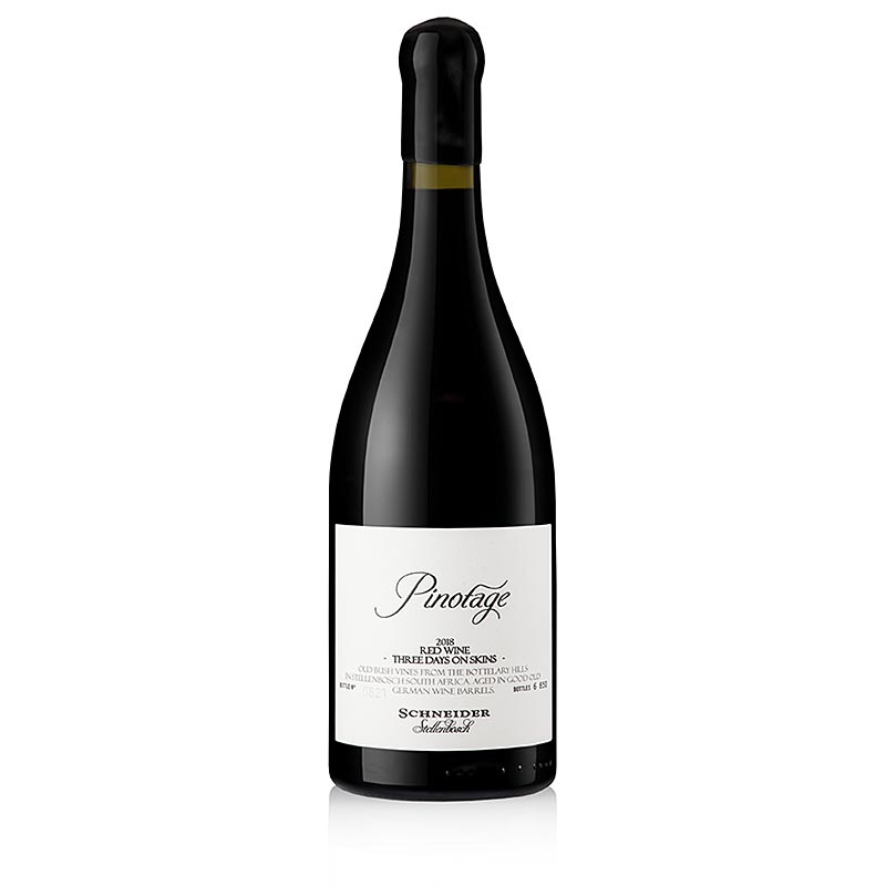 2018er Three days on Skins, Pinotage, trocken, 13,5% vol., Schneider - 750 ml - Flasche 2018er Three days on Skins, Pinotage, trocken, 13,5% vol., Schneider - 750 ml - Flasche