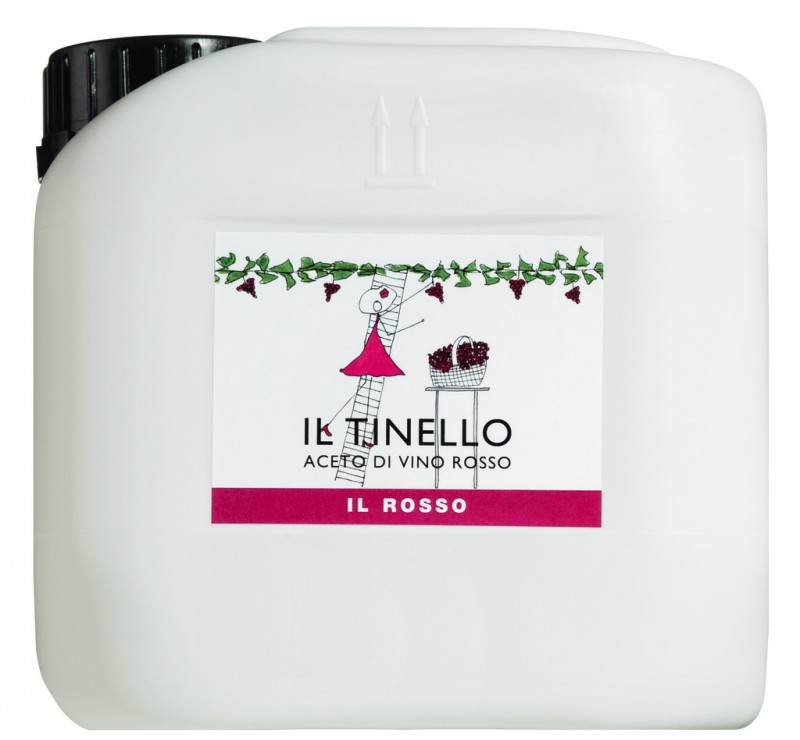 Rotweinessig, Kanister, Aceto di vino rosso Il Tinello, tanica, Il Borgo del Balsamico - 3.000 ml - Kanister Rotweinessig, Kanister, Aceto di vino rosso Il Tinello, tanica, Il Borgo del Balsamico - 3.000 ml - Kanister