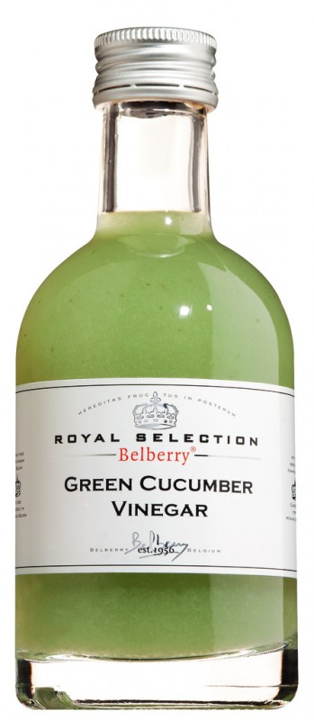 Green Cucumber Vinegar, Gurkenessig, Belberry - 200 ml - Flasche
