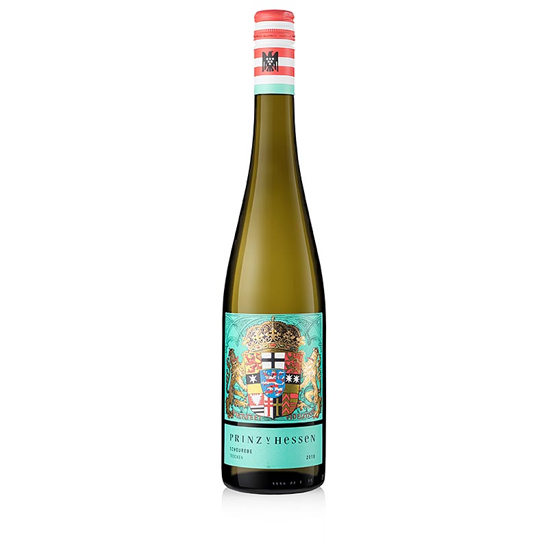 2018er Scheurebe, trocken, 12% vol., Prinz von Hessen - 750 ml - Flasche 2018er Scheurebe, trocken, 12% vol., Prinz von Hessen - 750 ml - Flasche