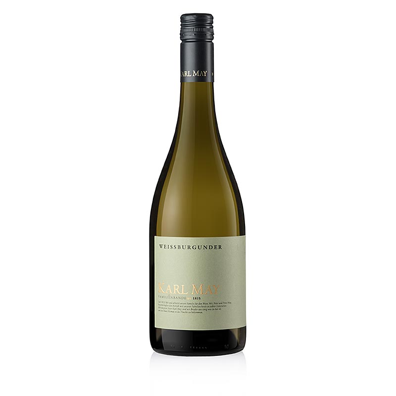 2019er Weißburgunder, trocken, 12,5% vol., Karl May, BIO - 750 ml - Flasche 2019er Weißburgunder, trocken, 12,5% vol., Karl May, BIO - 750 ml - Flasche
