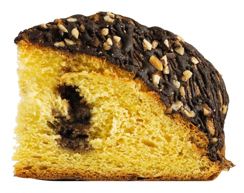 Pandoro al Gianduia, Hefekuchen mit Gianduia-Füllung, Viani - 750 g - Stück