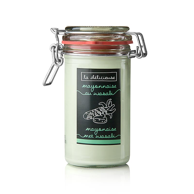Mayonnaise with wasabi, La Delicieuse - 250 ml - Glass