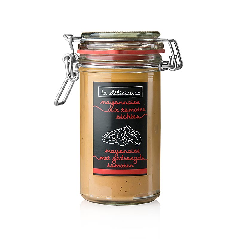 Mayonaise met gedroogde tomaten, La Delicieuse - 250 ml - Glas