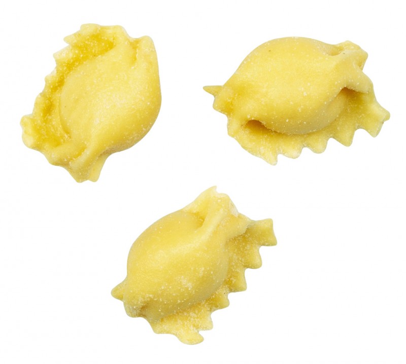 Ravioli del Plin al Castelmagno DOP, Ravioli, gefüllt mit Castelmagno DOP, Pastificio Plin - 250 g - Packung