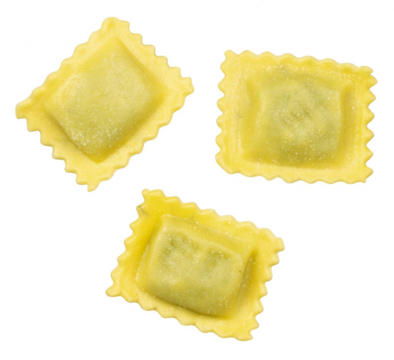 Ravioli alla borragine di Albenga, Ravioli, gefüllt mit Borretsch, Pastificio Plin - 250 g - Packung Ravioli alla borragine di Albenga, Ravioli, gefüllt mit Borretsch, Pastificio Plin - 250 g - Packung