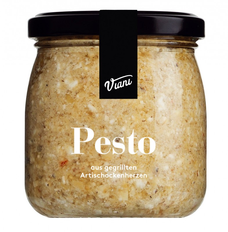 PESTO - aus gegrillten Artischocken, Pesto aus gegrillten Artischocken, Viani - 180 g - Glas PESTO - aus gegrillten Artischocken, Pesto aus gegrillten Artischocken, Viani - 180 g - Glas
