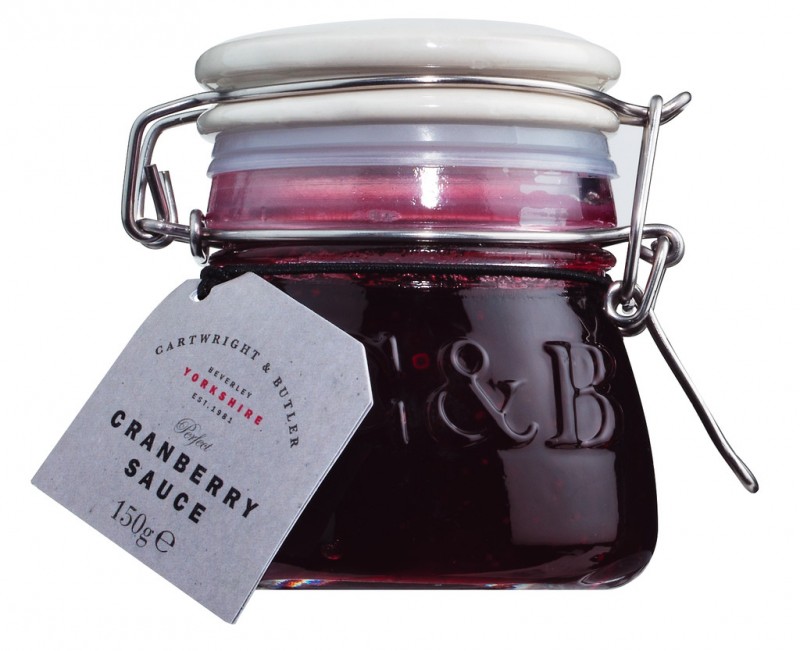 Cranberry Sauce, Cranberry Sauce, Cartwright & Butler - 150 g - Glas